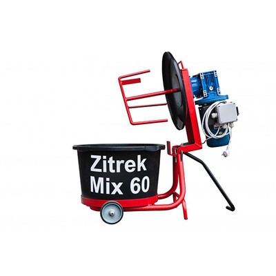 Растворосмеситель лопастной передвижной принудительного типа Zitrek Mix 60